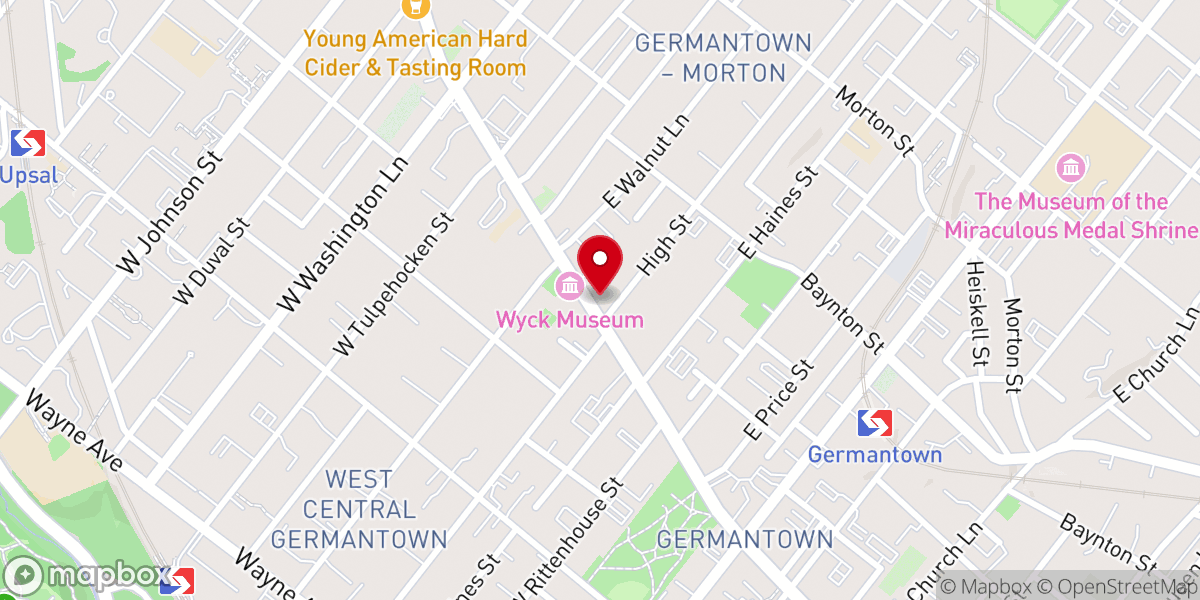 Map showing location of First United Methodist Church of Germantown