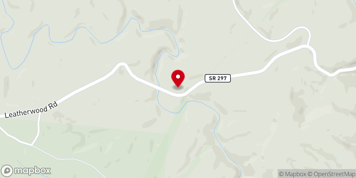 Map showing location of White Pine United Baptist Church
