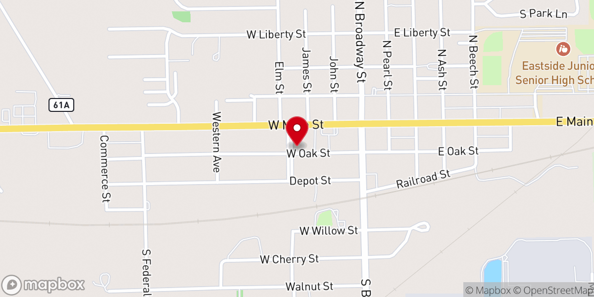 Map showing location of Refuge Community Church