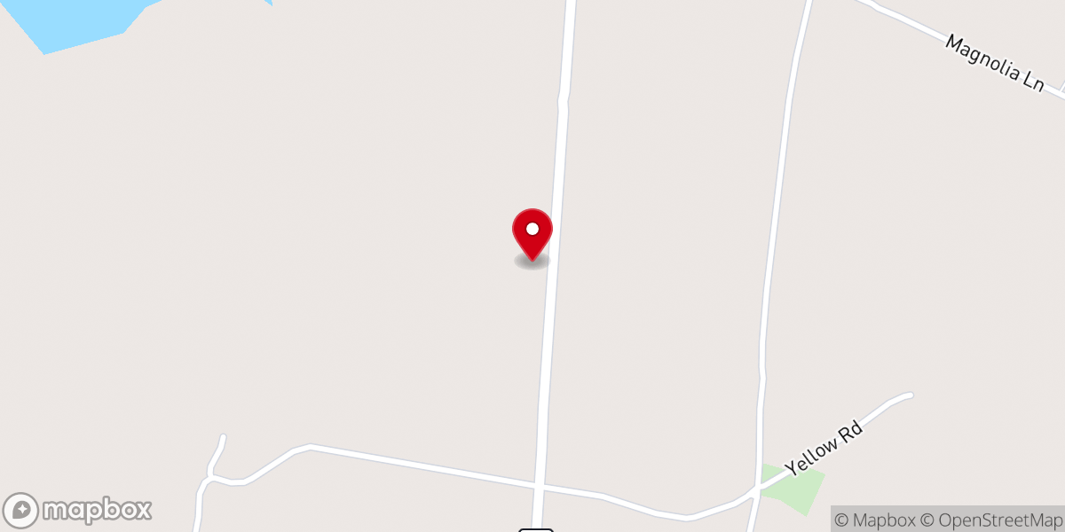 Map showing location of Frost Branch Baptist Church