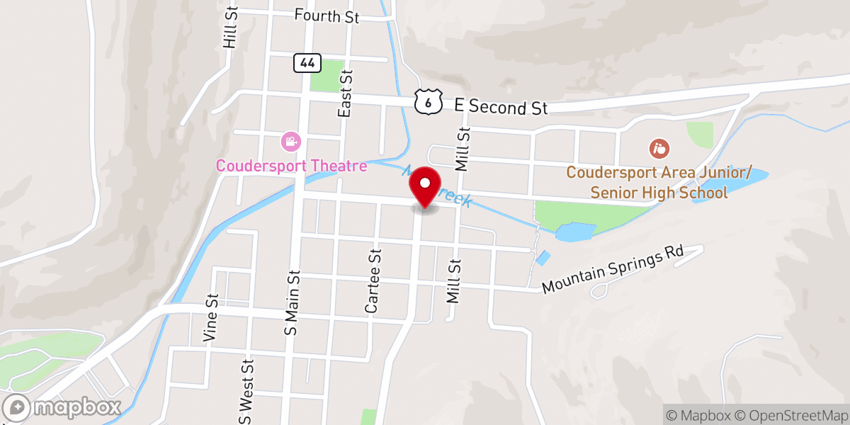 Map showing location of St Paul's Evangelical Lutheran