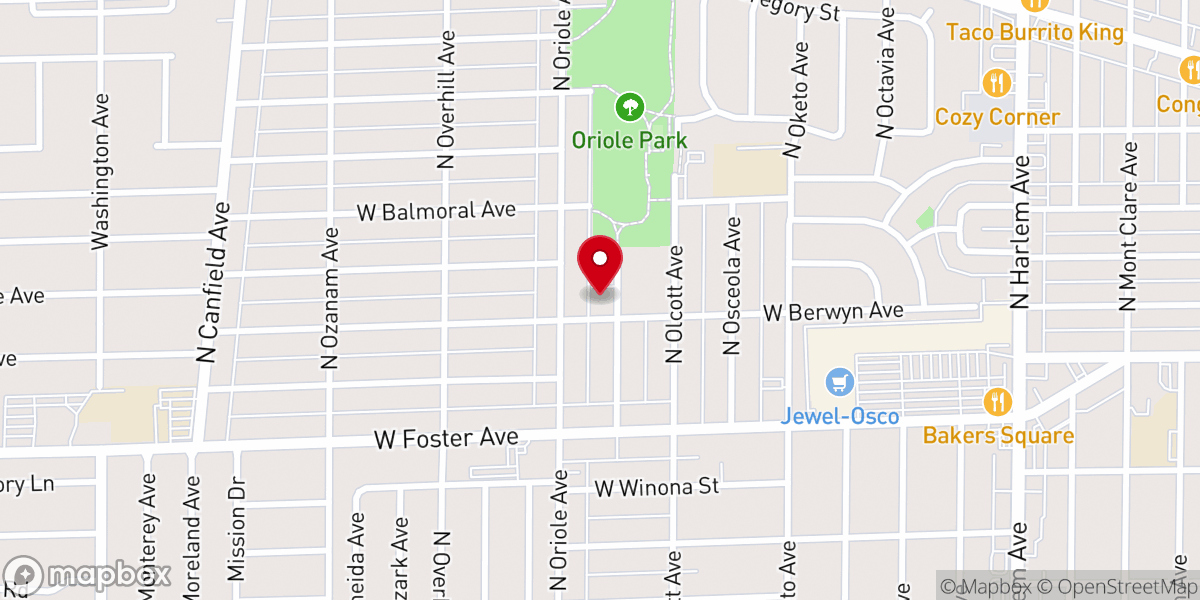 Map showing location of Chicago Unity Seventh-Day Adventist Church
