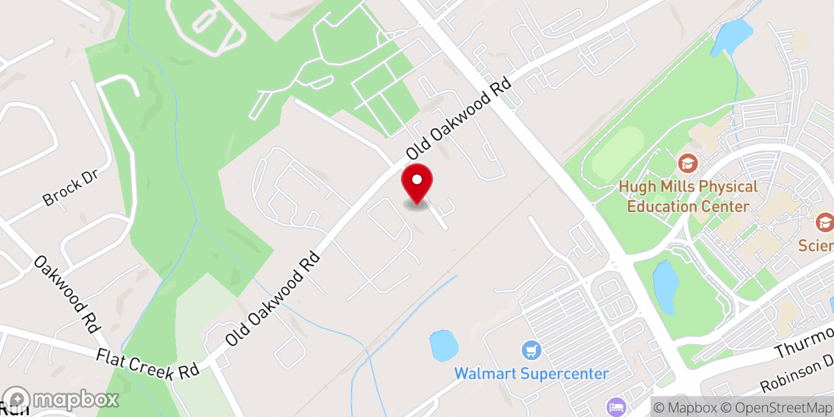 Map showing location of Tabernaculo De Oakwood
