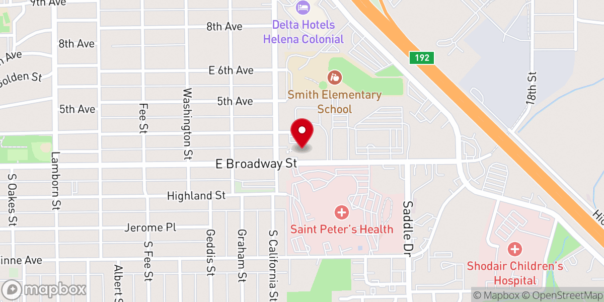 Map showing location of Covenant United Methodist Church