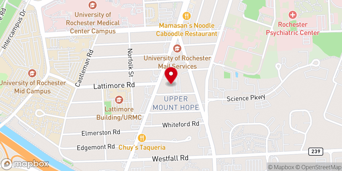Map showing location of Saint Anne Roman Catholic Church