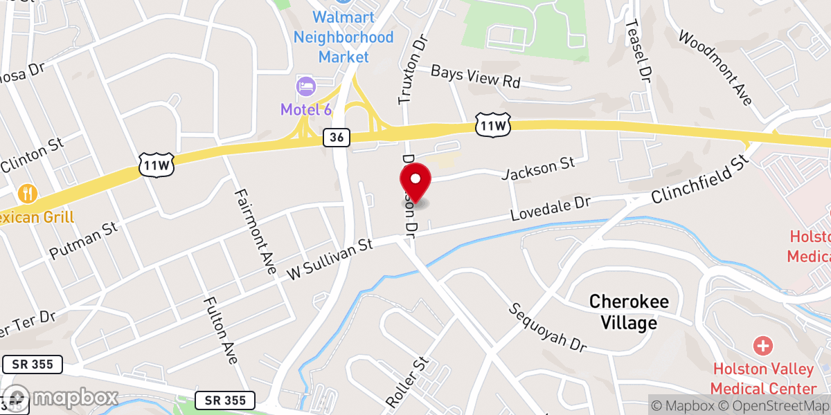 Map showing location of LifeBridge Christian Church