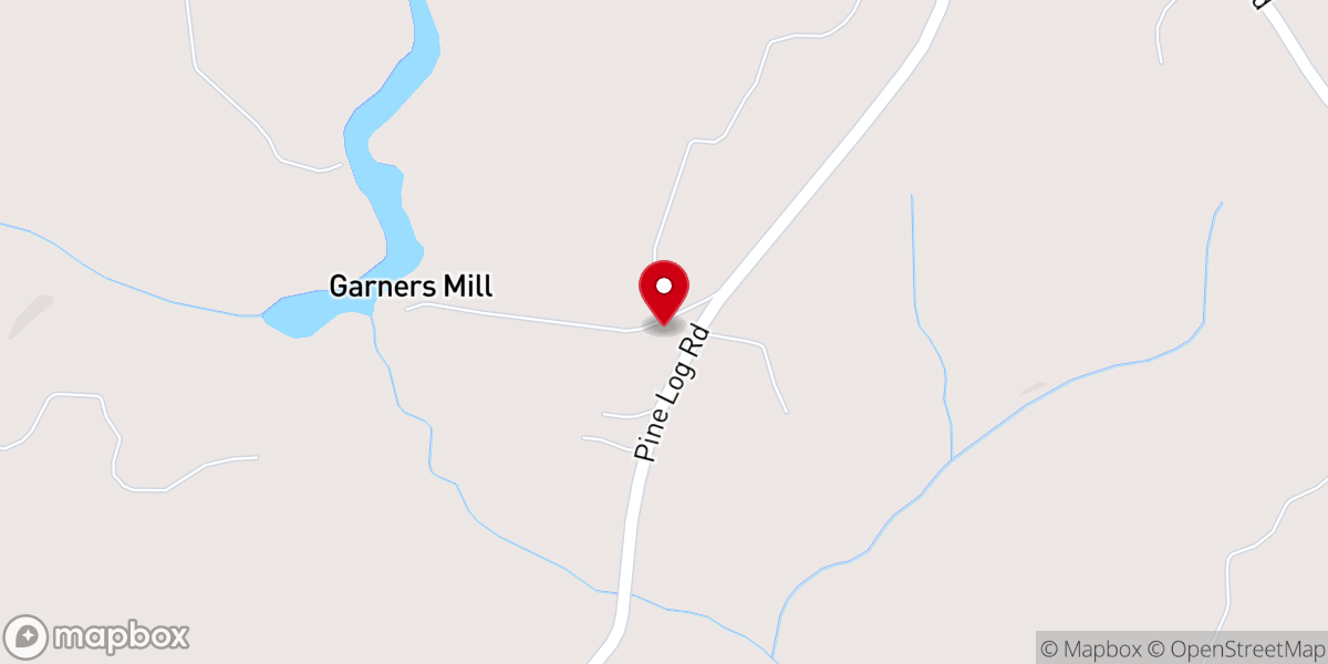 Map showing location of Jerusalem Baptist Church