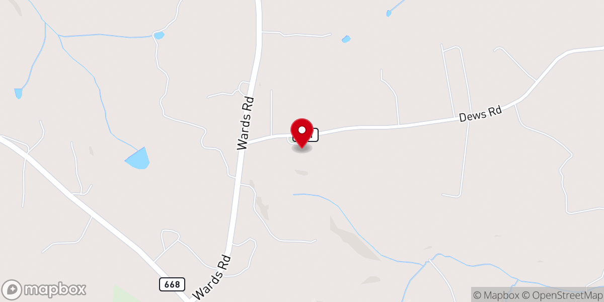 Map showing location of New Bethel United Methodist