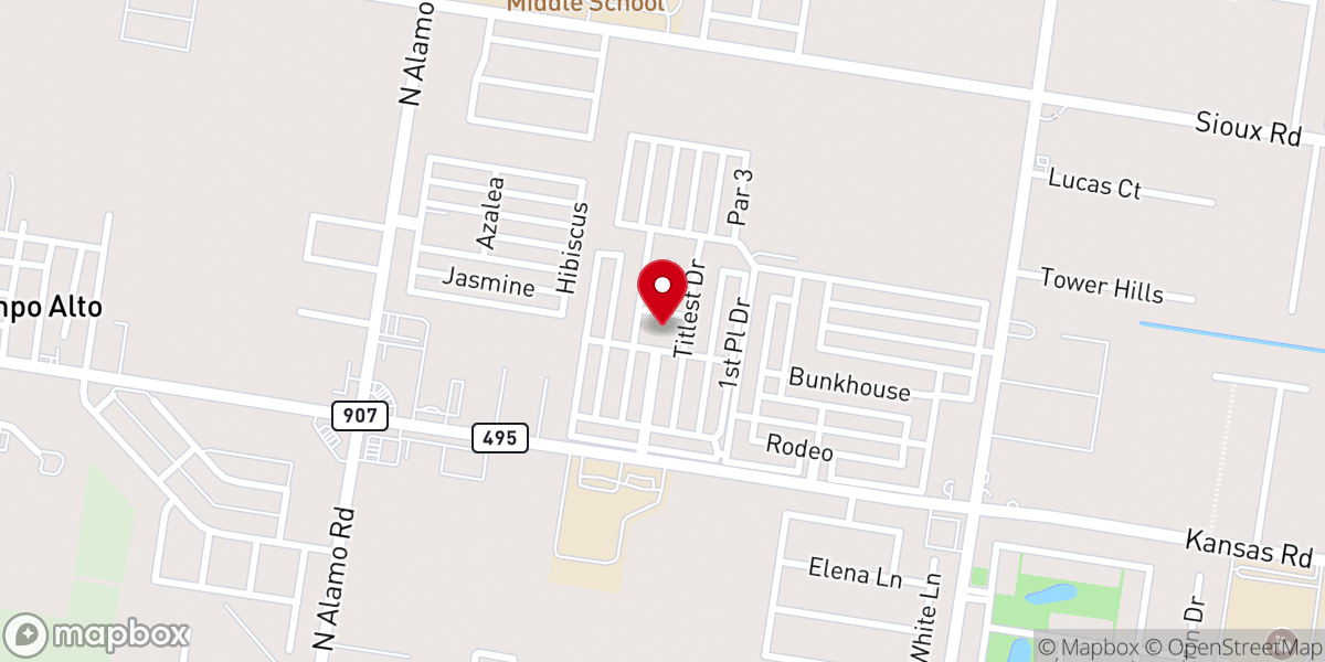 Map showing location of Trophy Gardens RV Resort