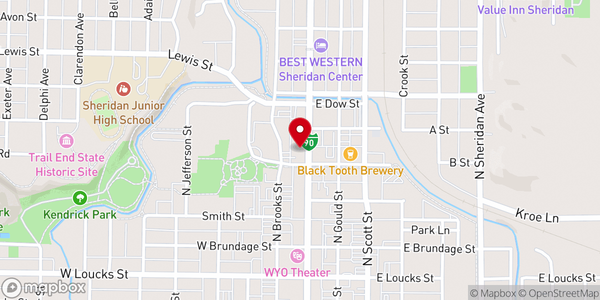 Map showing location of Shabby Shack Eatery & Terra’s Kraft Kitchen