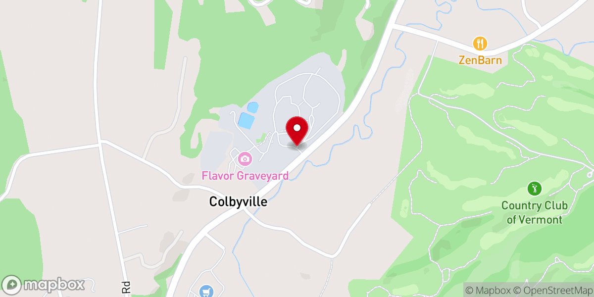 Map showing location of Ben & Jerry’s