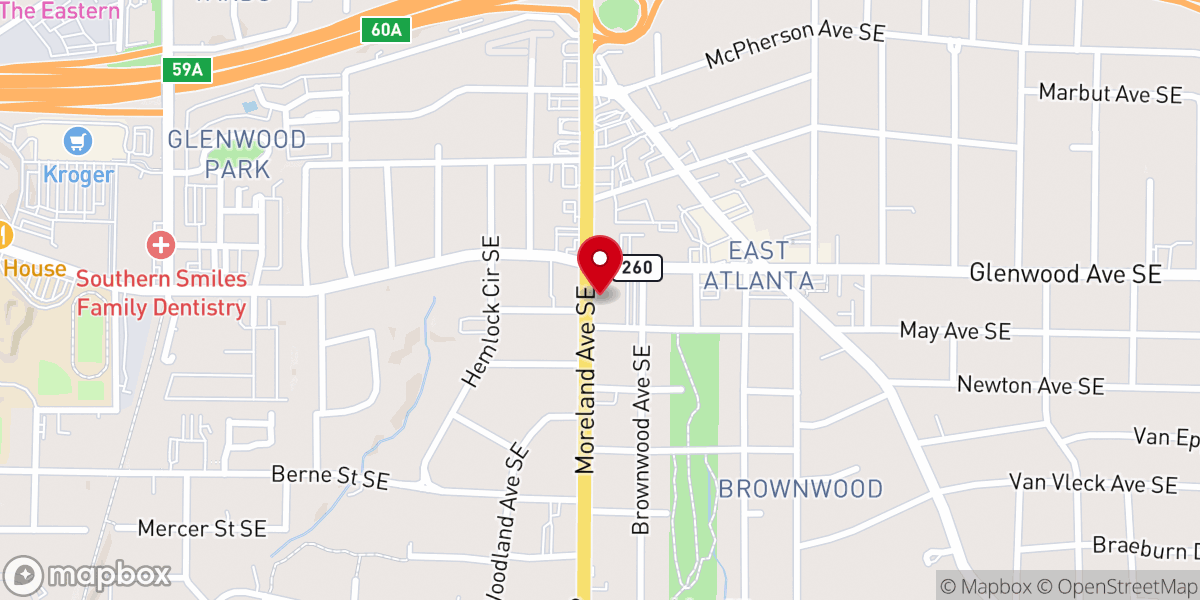 Map showing location of First Iconium Baptist Church