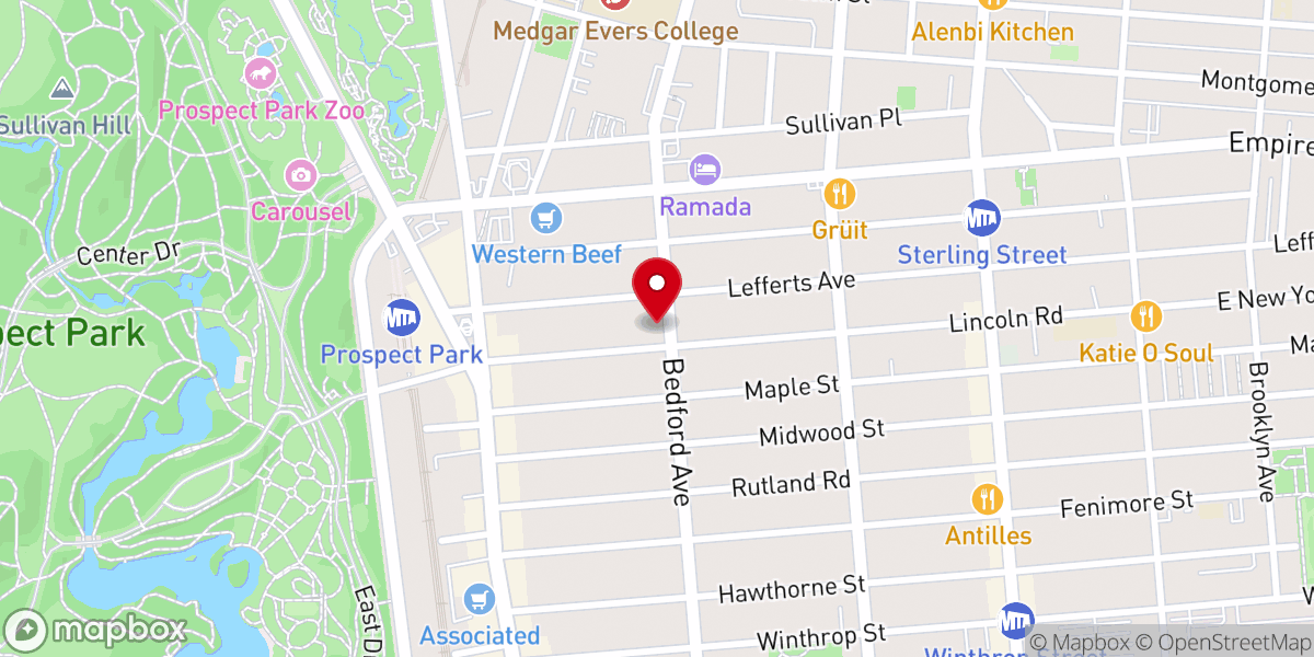 Map showing location of Grace Reformed Church