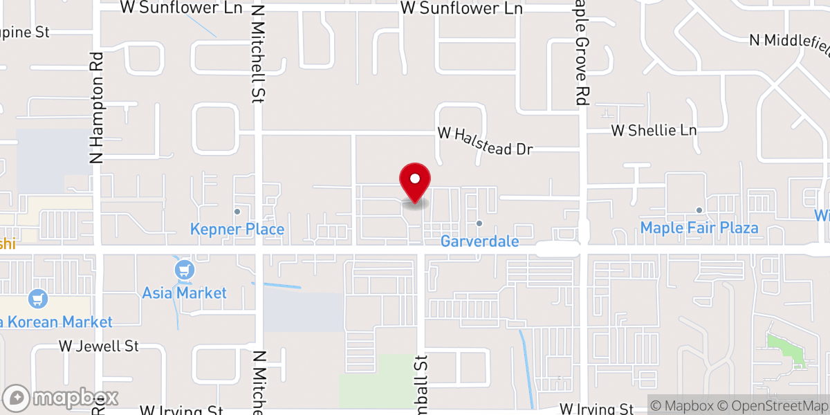 Map showing location of Master Minded Ministries Inc
