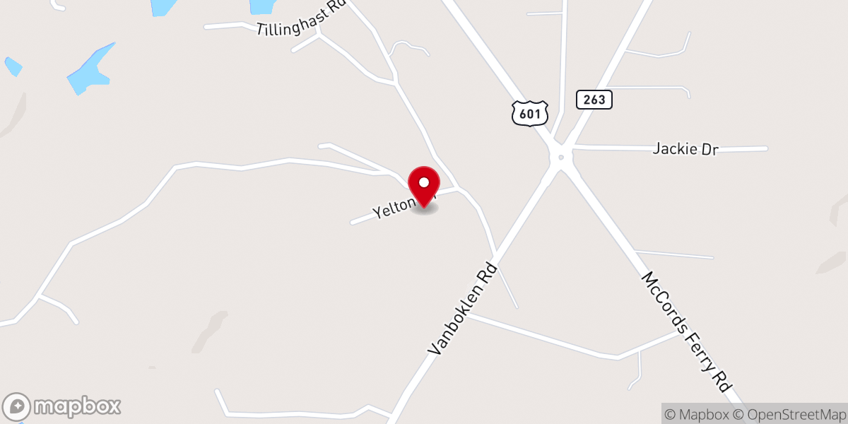 Map showing location of Saint Thomas Church