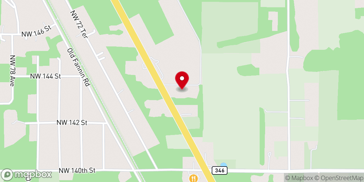 Map showing location of Good Shepherd Lutheran Church
