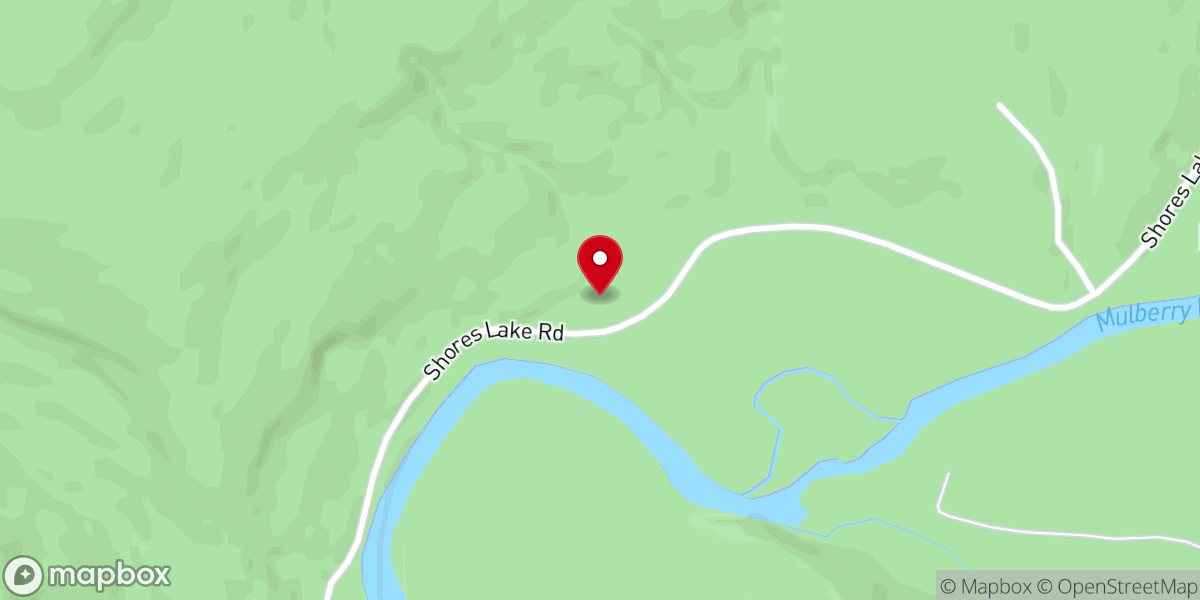 Map showing location of Baptist Vista Camp