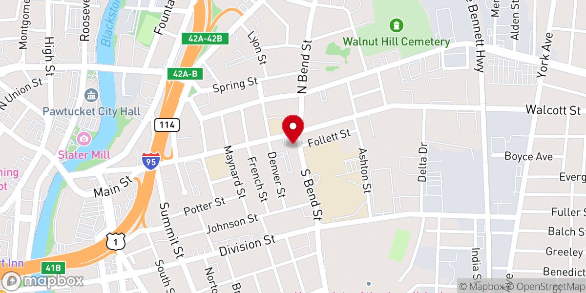 Map showing location of Holy Family Parish at St. John Paul II