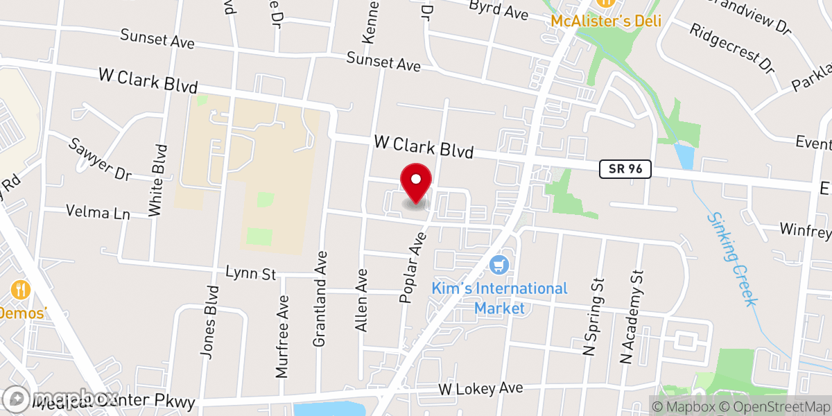 Map showing location of Third Baptist Church / Tercera Iglesia Bautista