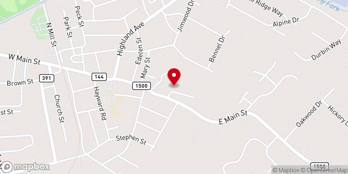 Map showing location of Revelation Missionary Baptist Church
