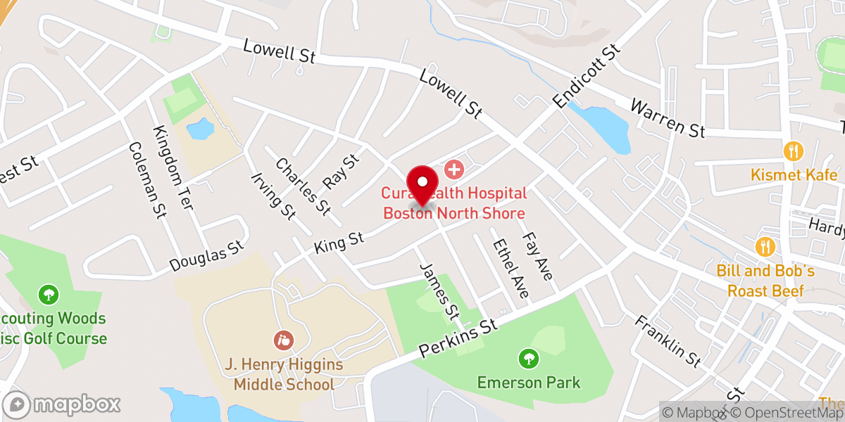 Map showing location of St. Clare of Assisi