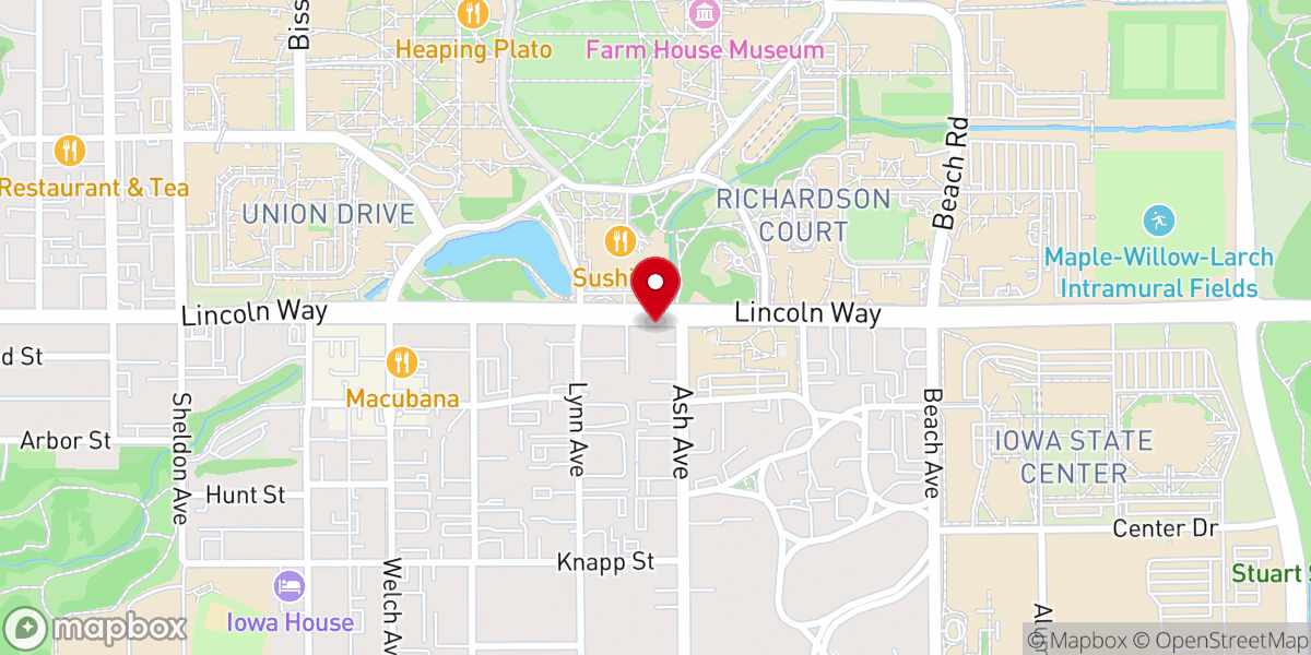 Map showing location of Saint Thomas Aquinas