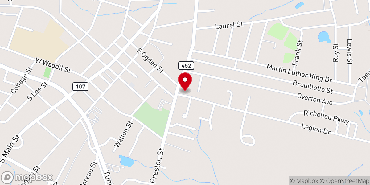 Map showing location of Congregational First Baptist
