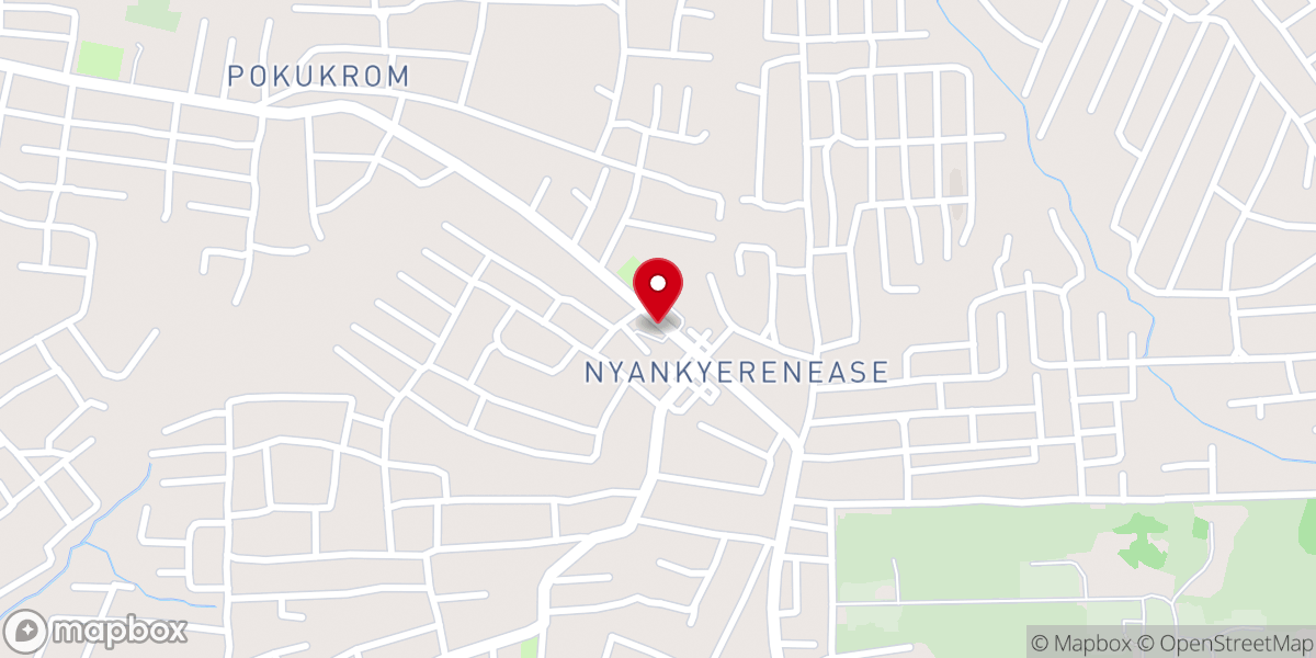 Map showing location of The Methodist Church-Nyankyerenease