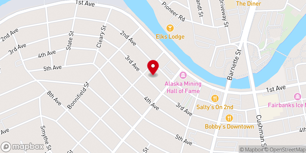 Map showing location of First United Methodist Church