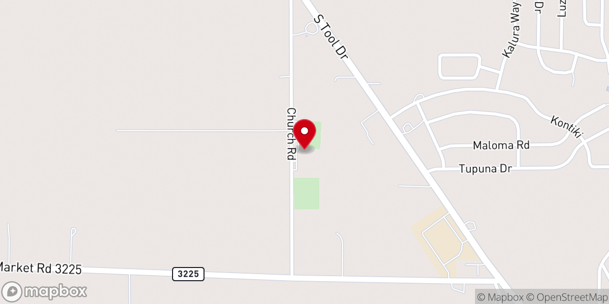 Map showing location of Providence Baptist Church