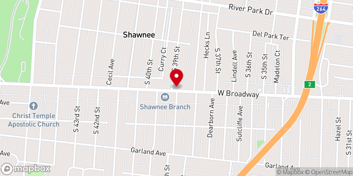 Map showing location of Third Central United Christian Church