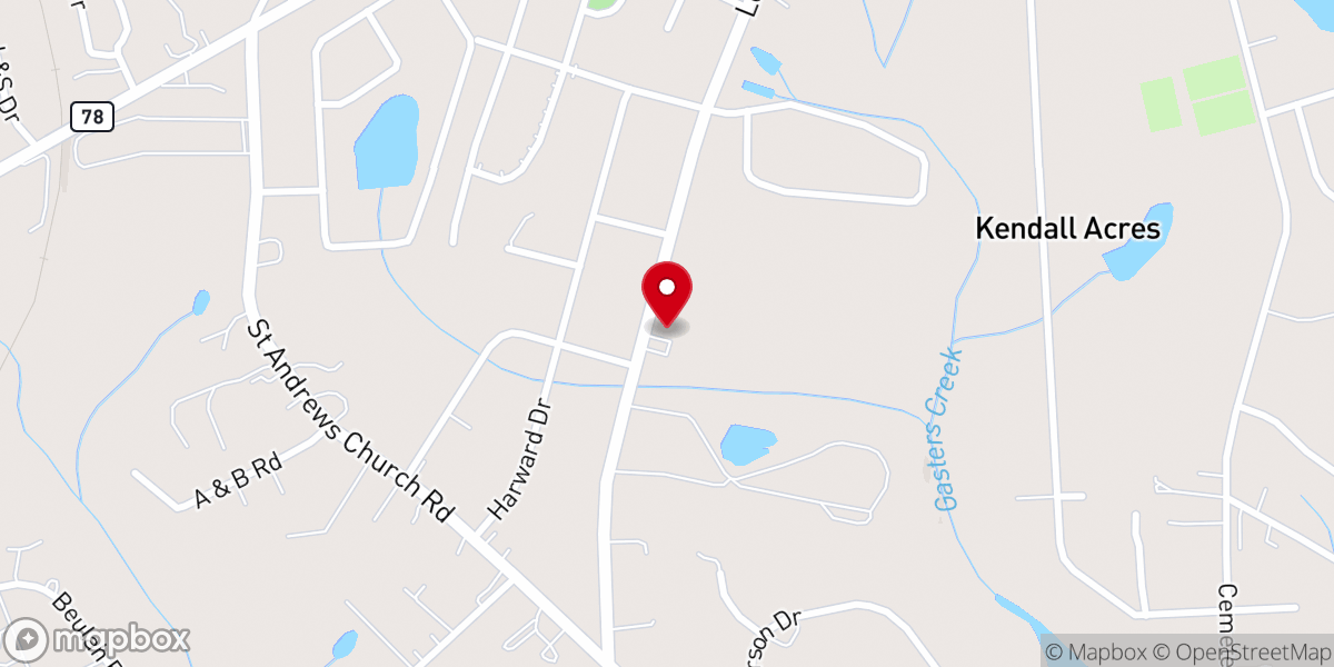 Map showing location of Hillview Christian Assembly