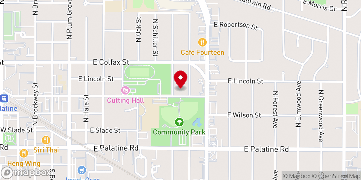 Map showing location of Greater Progressive Missionary Baptist Church