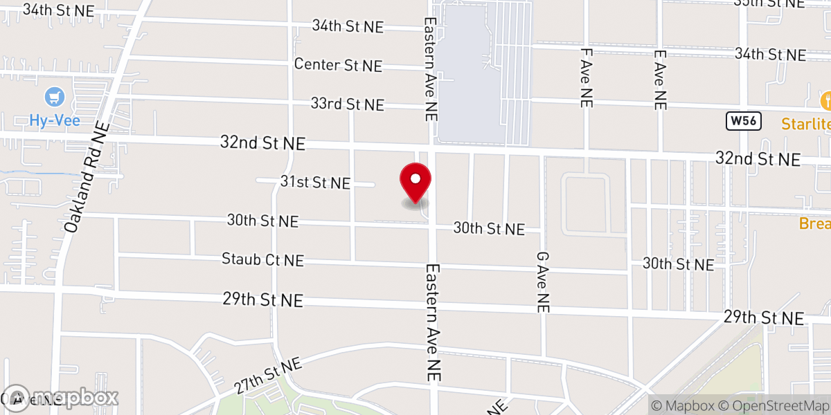 Map showing location of Buffalo United Methodist Church