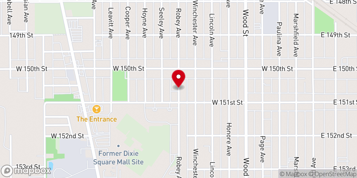 Map showing location of Immanuel M B Church
