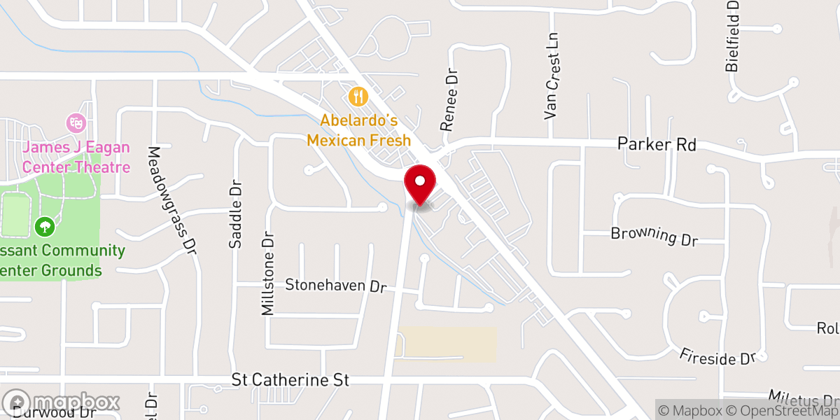 Map showing location of Freedom Point Church