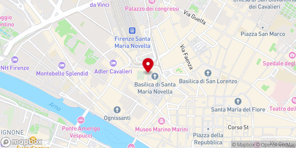 Map showing location of Chapelle des Espagnols
