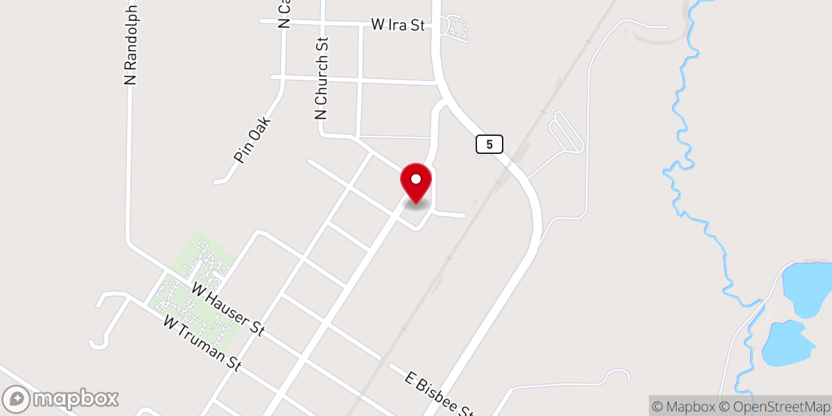 Map showing location of Church of God 7th Day