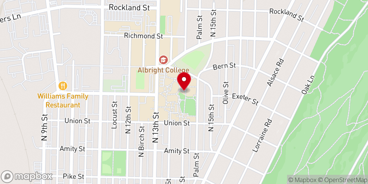 Map showing location of Sylvan Chapel