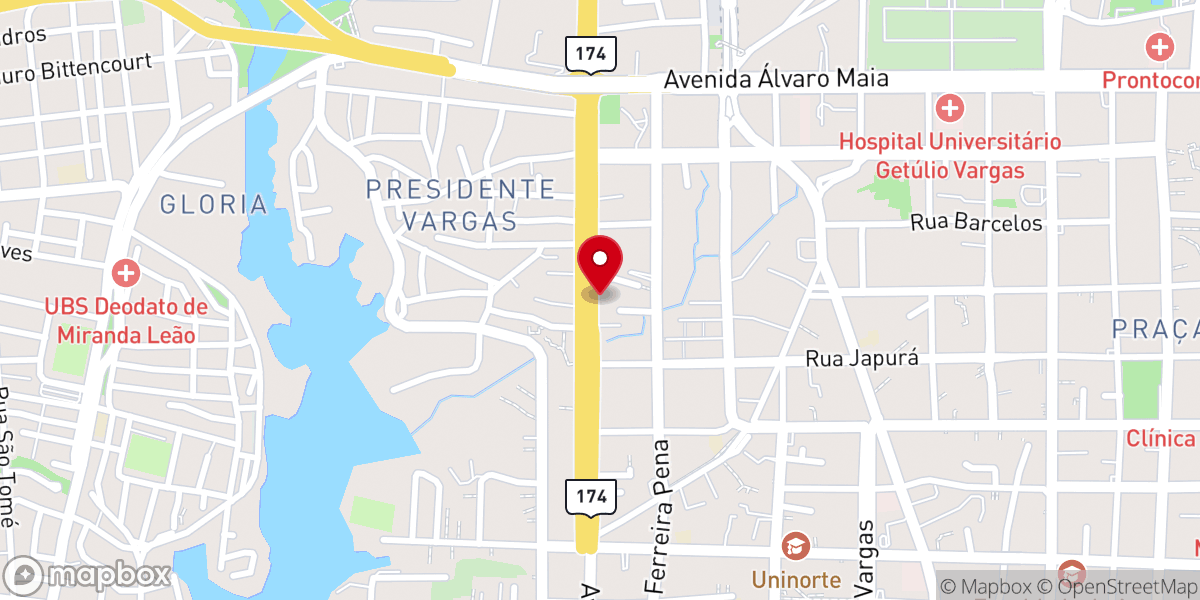 Map showing location of Missão Global da Fé