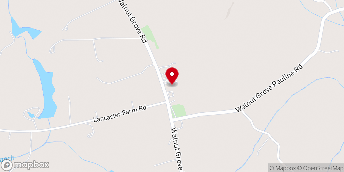 Map showing location of Mt Calvary Presbyterian Church