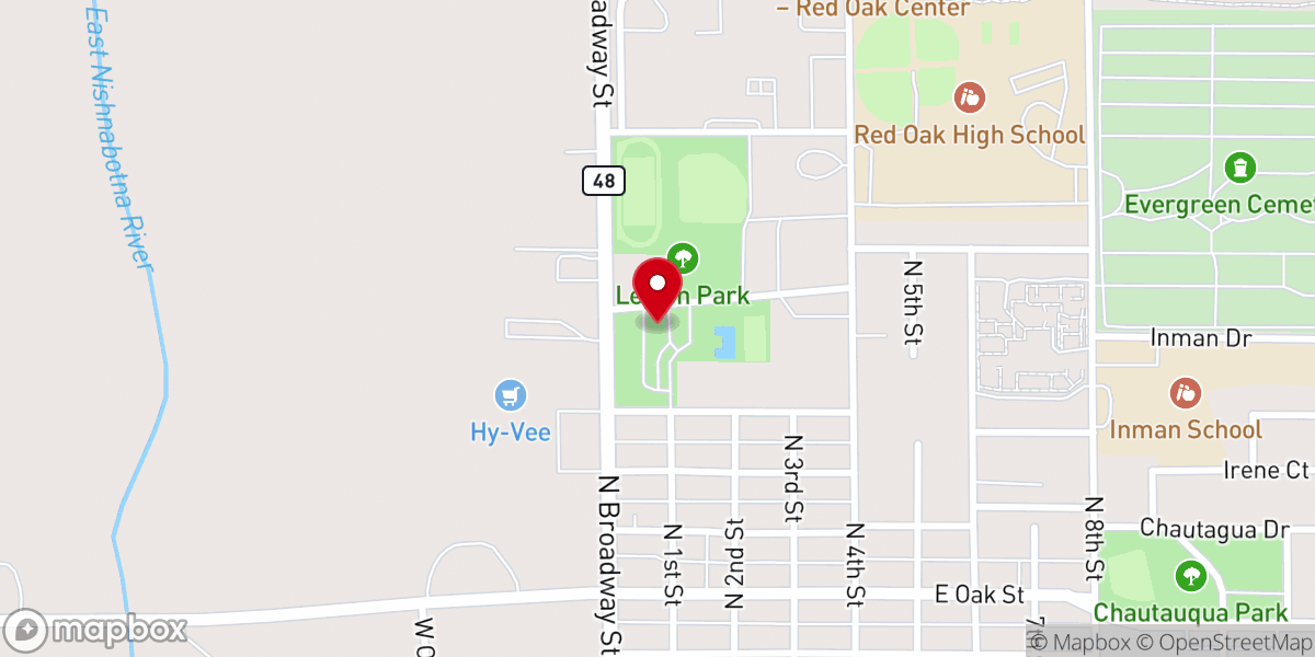 Map showing location of Nishna Church of Christ