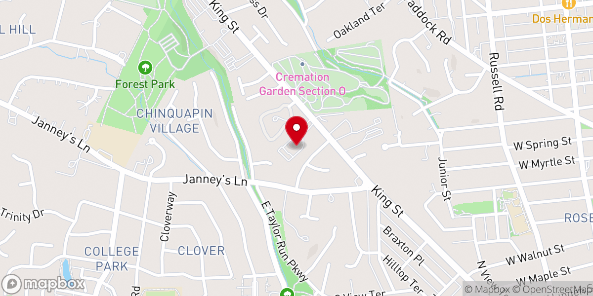 Map showing location of Alexandria 1st Ward