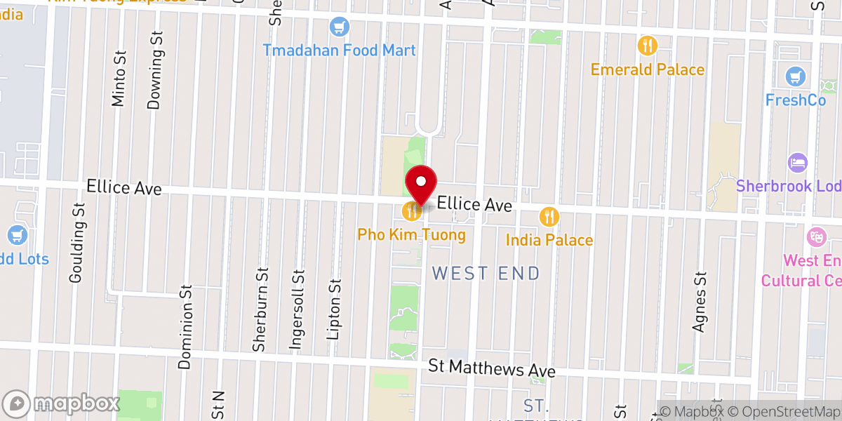 Map showing location of Hindu Temple & Cultural Centre - Hindu Society of Manitoba