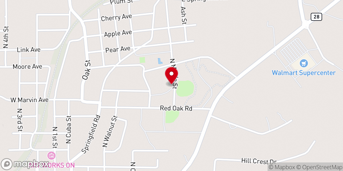 Map showing location of Gasconade Co Fair Associates