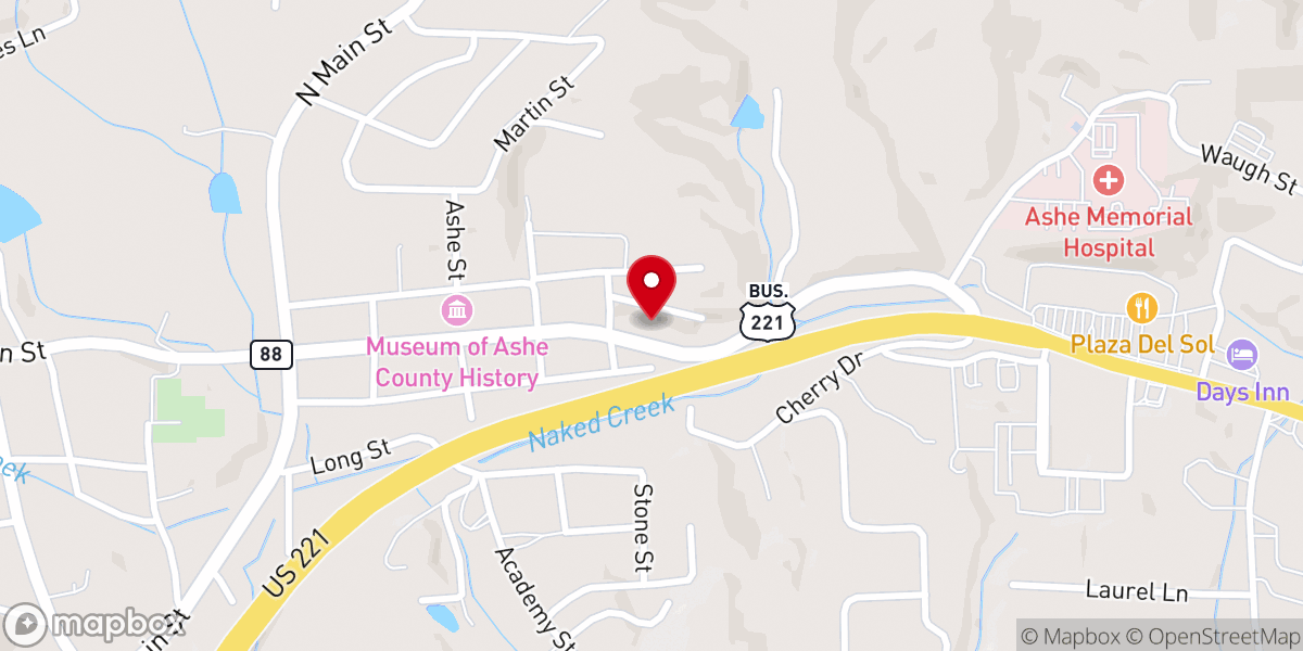 Map showing location of Real Life Church