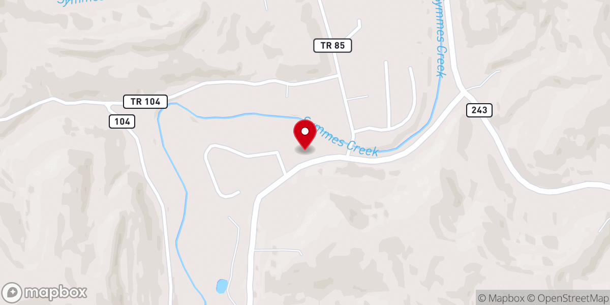 Map showing location of Bethel Chapel