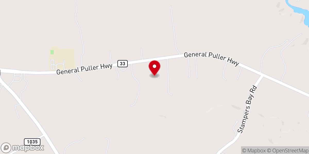 Map showing location of New Hope Fellowship Church