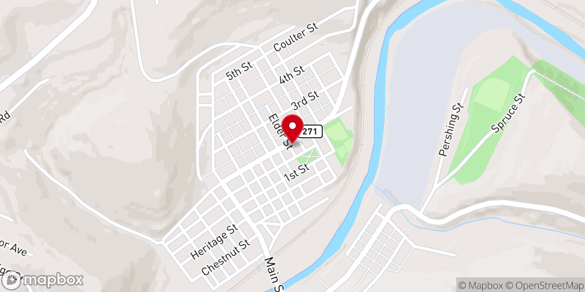 Map showing location of Fountain of Life Fellowship