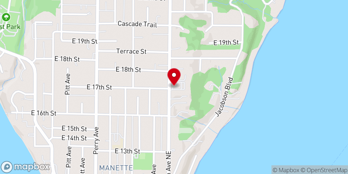 Map showing location of New Testament Christian Church of Bremerton
